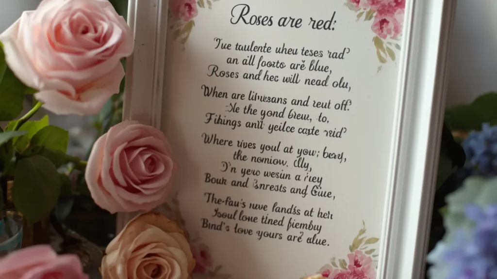 roses are red violets are blue pick up lines