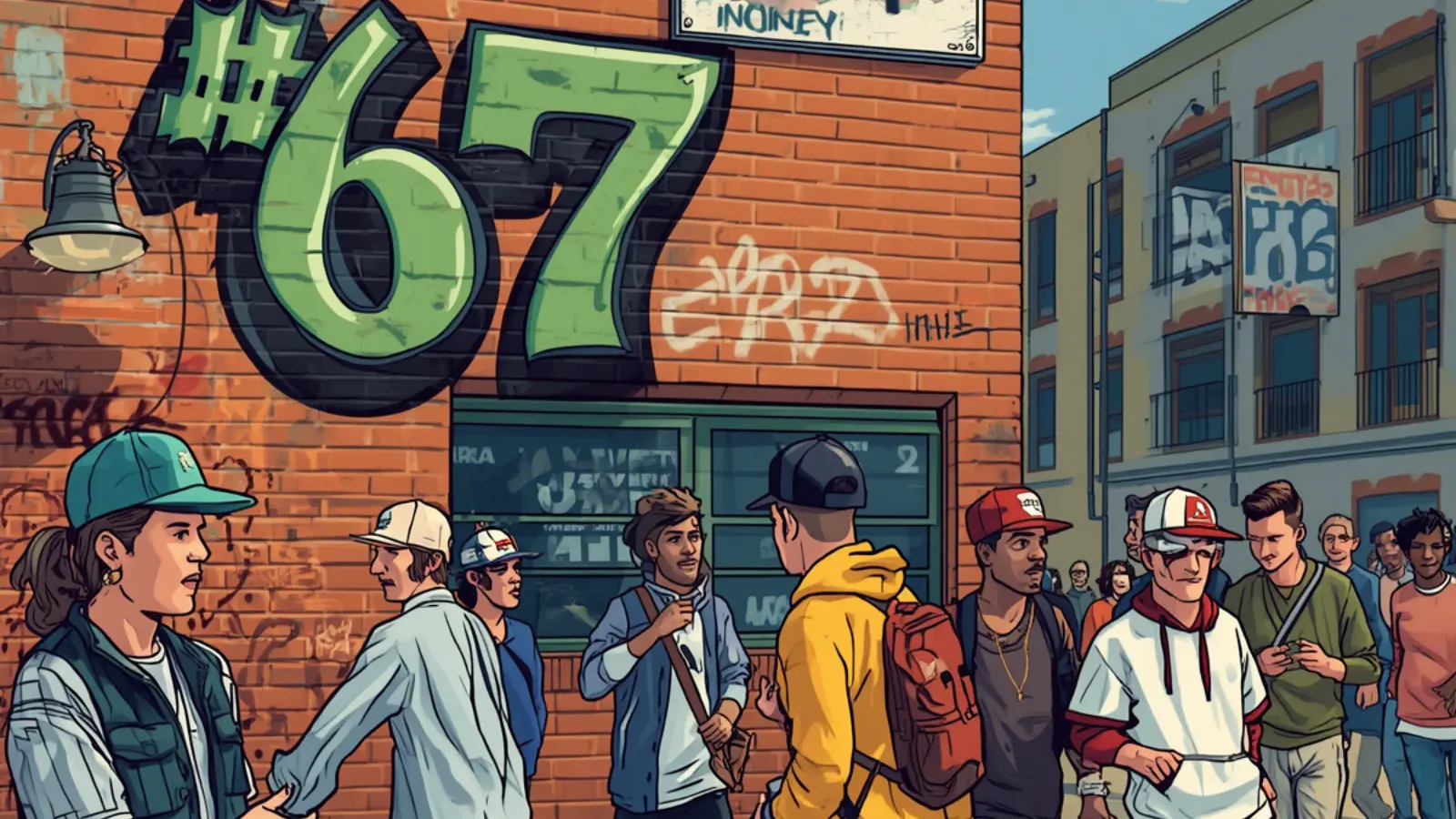 what does 67 mean slang