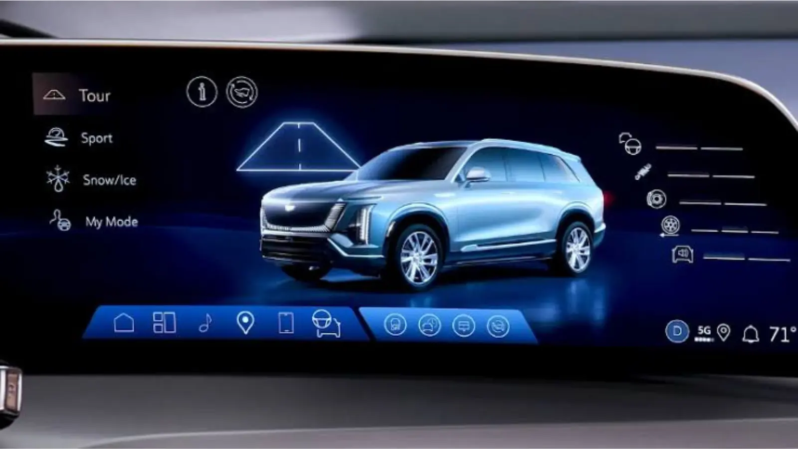do the driving modes in cadillac lyriq offer different ranges or battery usages?